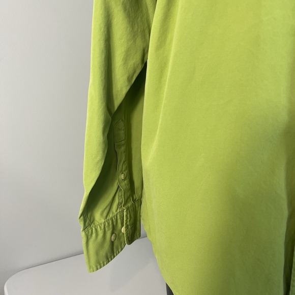 J.Crew Shirt Mens XL Green Brushed Twill Classic Long Sleeve Super Soft - Picture 2 of 11